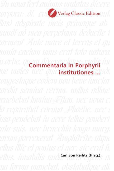 Produktbild: Commentaria in Porphyrii institutiones ...