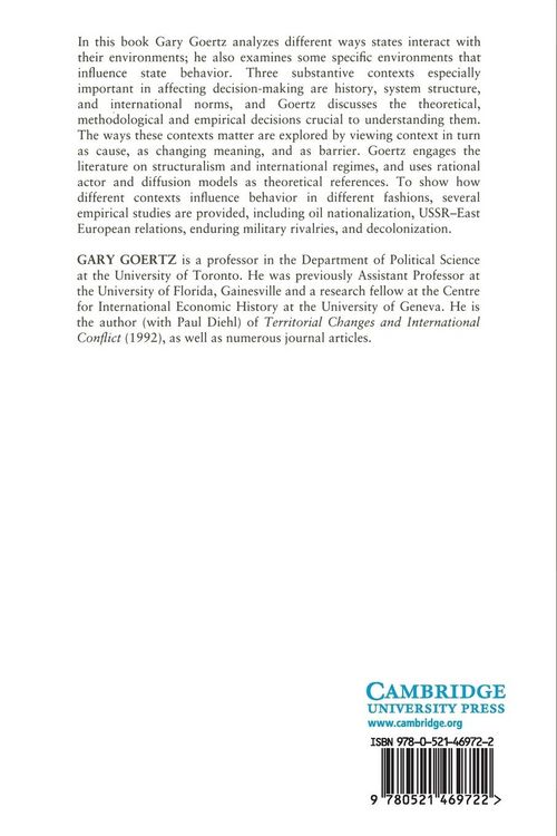 Produktbild: Contexts of International Politics