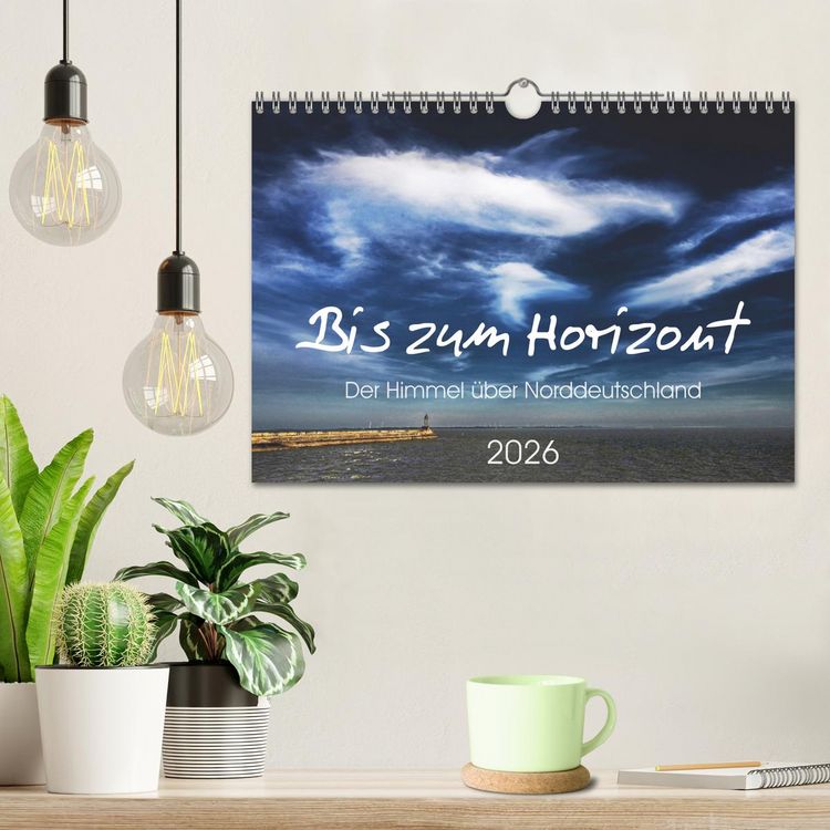 Produktbild: Bis zum Horizont. Der Himmel &uuml;ber Norddeutschland. (Wandkalender 2026 DIN A4 quer), CALVENDO Monatskalender