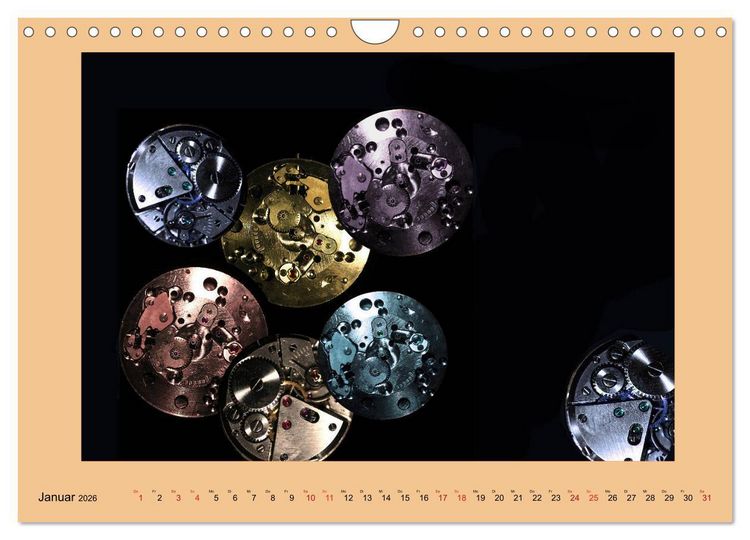 Produktbild: Uhr-Werk-Kunst (Wandkalender 2026 DIN A4 quer), CALVENDO Monatskalender