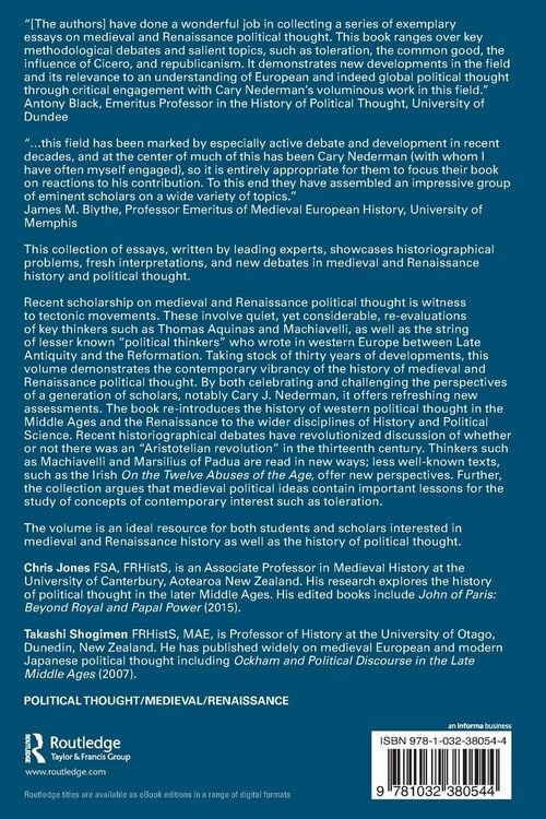 Produktbild: Rethinking Medieval and Renaissance Political Thought