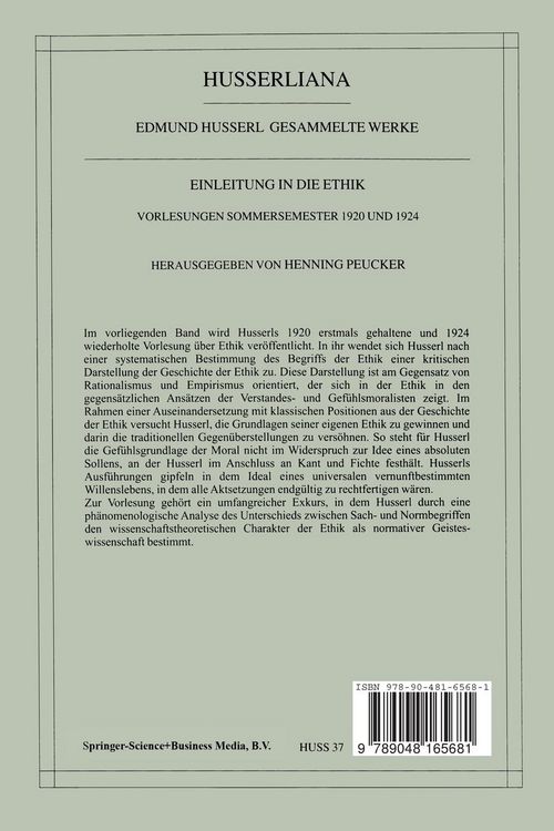 Produktbild: Einleitung in die Ethik