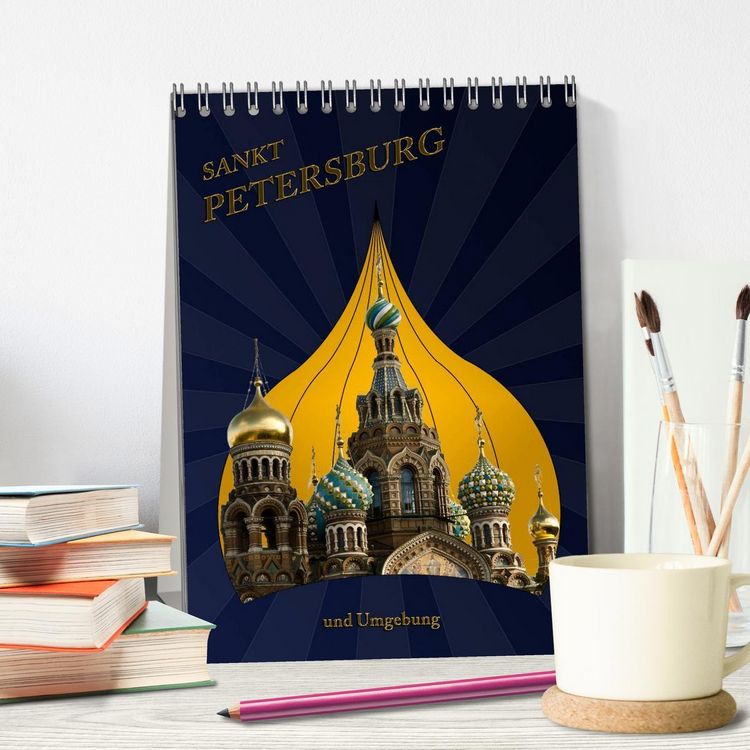 Produktbild: St. Peterburg und Umgebung (Tischkalender 2026 DIN A5 hoch), CALVENDO Monatskalender