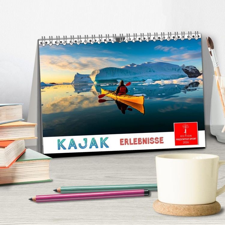 Produktbild: Kajak Erlebnisse (Tischkalender 2026 DIN A5 quer), CALVENDO Monatskalender