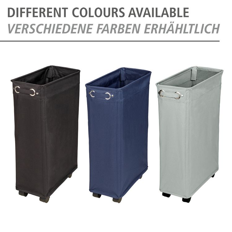 Produktbild: W&auml;schesammler Mod. Corno Schwarz, W&auml;schekorb, 43 l