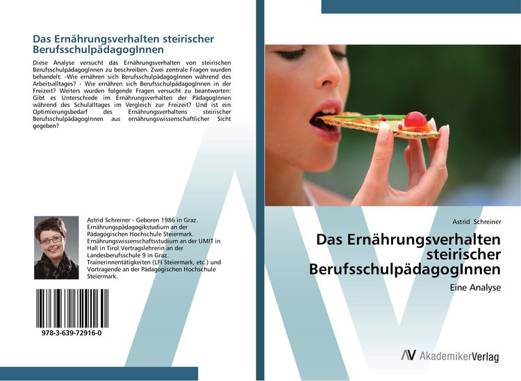 Produktbild: Das Ern&auml;hrungsverhalten steirischer Berufsschulp&auml;dagogInnen