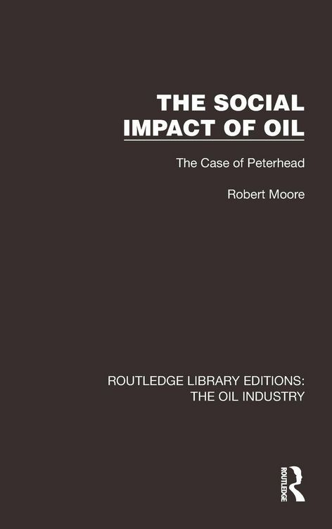 Produktbild: The Social Impact of Oil