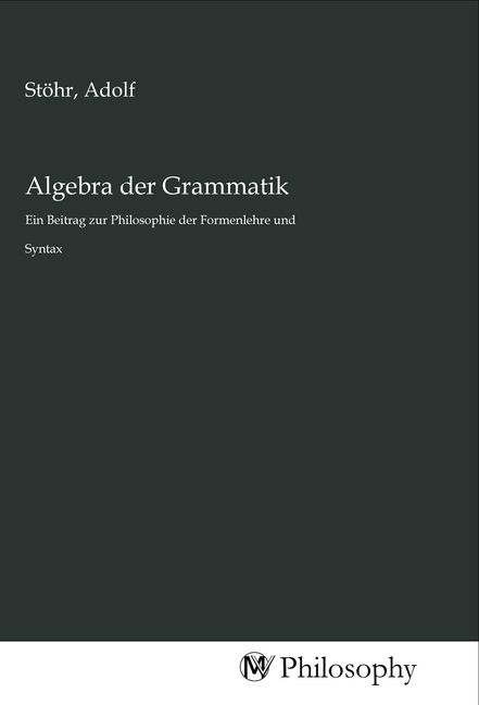 Produktbild: Algebra der Grammatik