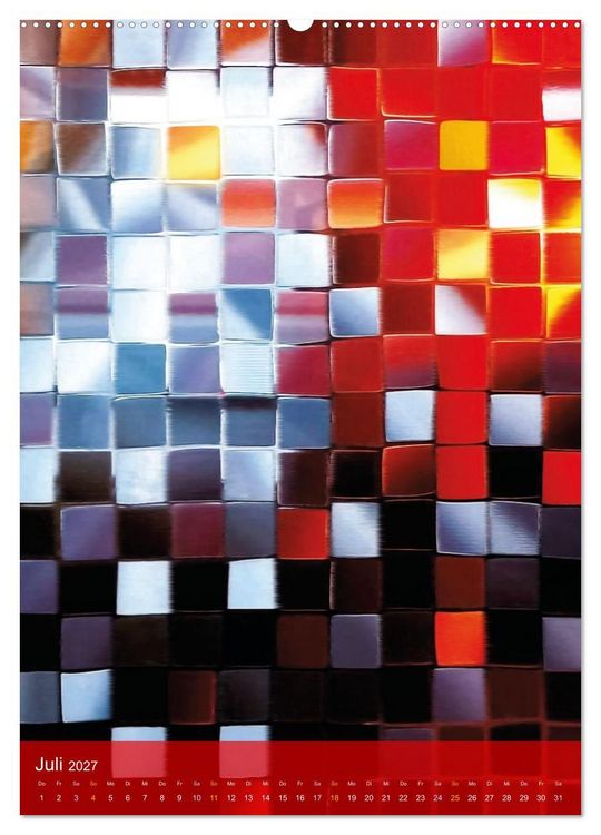 Produktbild: MOSAIK-VISIONEN (hochwertiger Premium Wandkalender 2027 DIN A2 hoch), Kunstdruck in Hochglanz