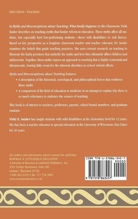 Produktbild: Myths and Misconceptions about Teaching