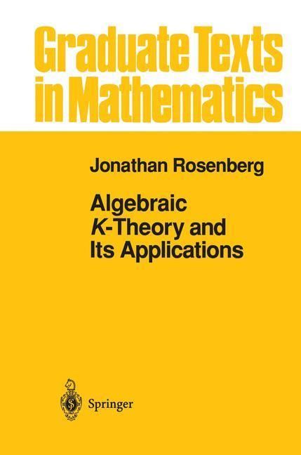 Produktbild: Algebraic K-Theory and Its Applications