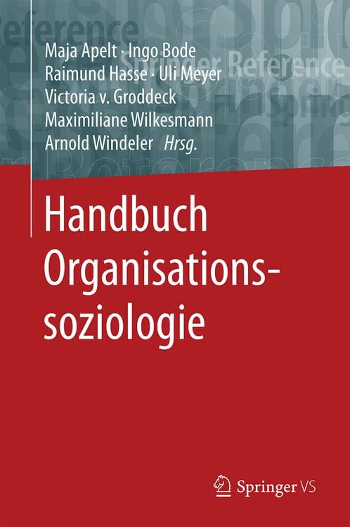 Produktbild: Handbuch Organisationssoziologie