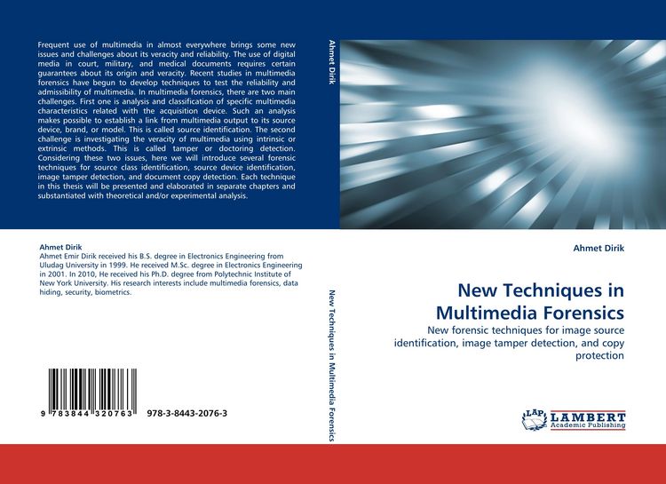 Produktbild: New Techniques in Multimedia Forensics