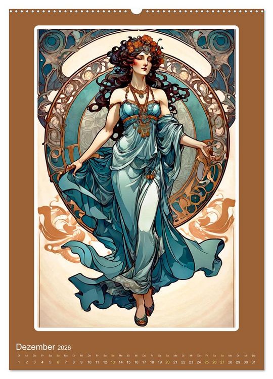 Produktbild: Illustrationskunst der Belle &Eacute;poque (Wandkalender 2026 DIN A2 hoch), CALVENDO Monatskalender