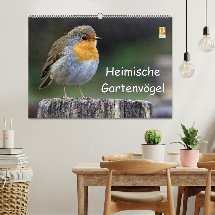 Produktbild: Heimische Gartenv&ouml;gel (Wandkalender 2026 DIN A2 quer), CALVENDO Monatskalender