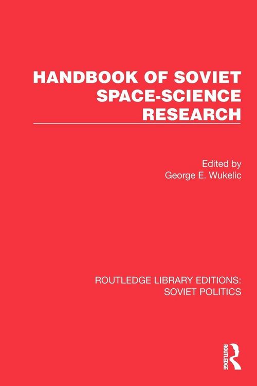 Produktbild: Handbook of Soviet Space-Science Research