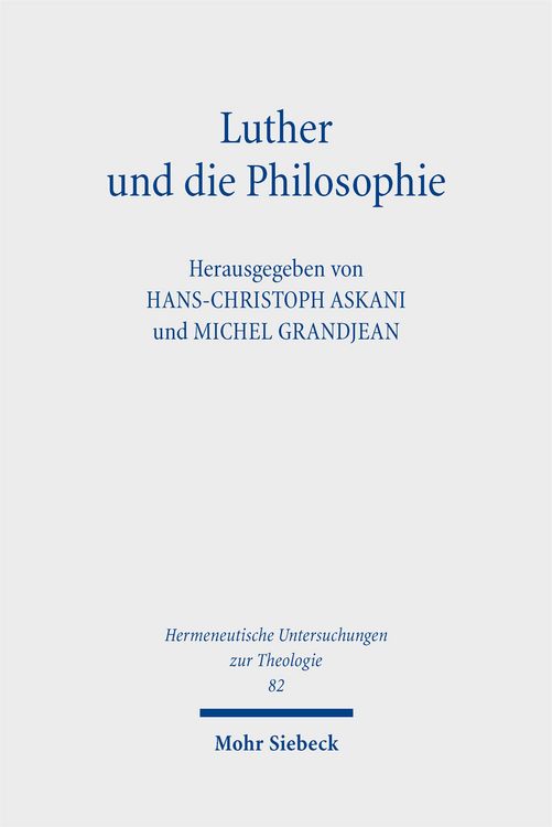 Produktbild: Luther und die Philosophie
