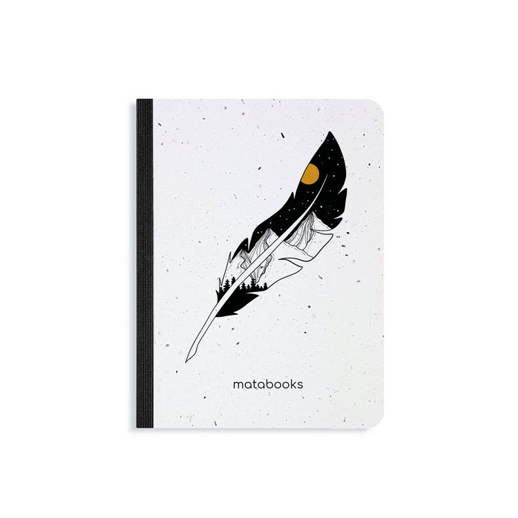 Produktbild: matabooks - Nachhaltige Notizb&uuml;cher A6 Samenbuch "Feather"