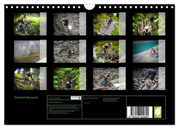 Produktbild: Downhill Moments (Wandkalender 2026 DIN A4 quer), CALVENDO Monatskalender