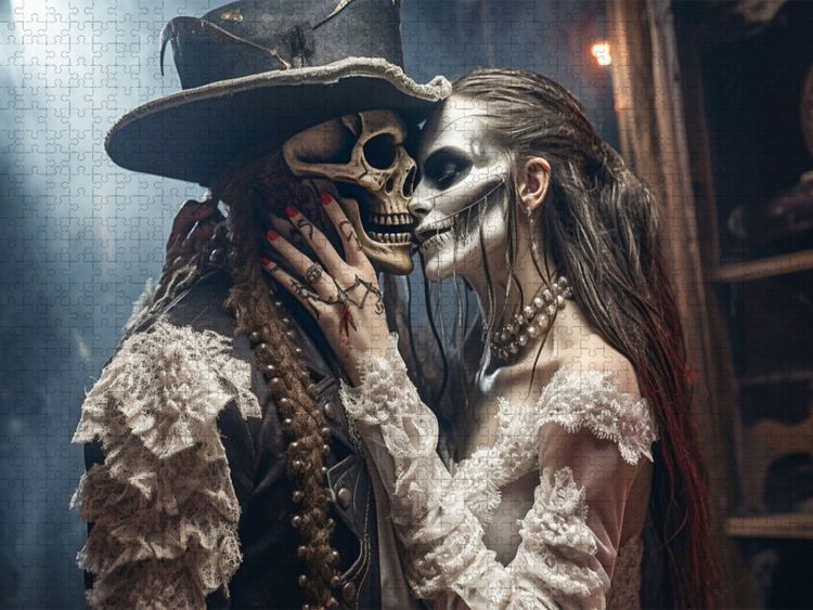 Produktbild: CALVENDO Puzzle "Schwarzer Tod" Blade und "Sturmfrau" Blackheart | 2000 Teile Lege-Gr&ouml;&szlig;e 90x67cm Foto-Puzzle f&uuml;r gl&uuml;ckliche Stunden