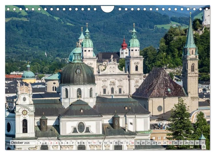 Produktbild: SALZBURG Blicke auf die Mozartstadt (Wandkalender 2026 DIN A4 quer), CALVENDO Monatskalender