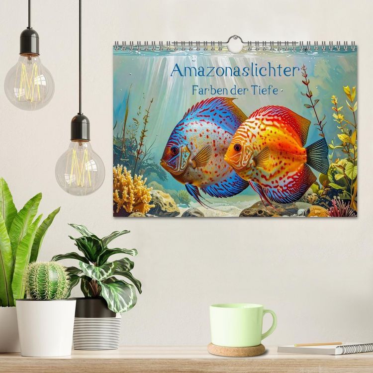 Produktbild: Amazonaslichter. Farben der Tiefe (Wandkalender 2026 DIN A4 quer), CALVENDO Monatskalender