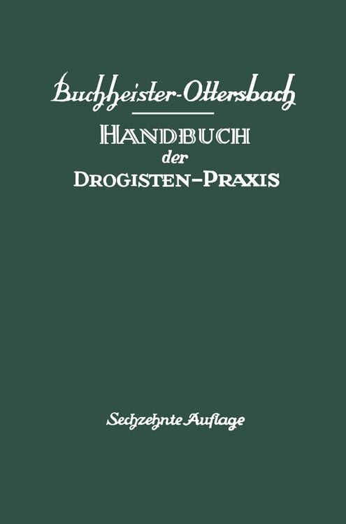 Produktbild: Handbuch der Drogisten-Praxis