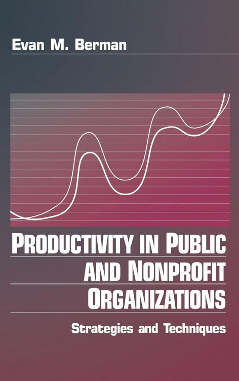 Produktbild: Productivity in Public and Non Profit Organizations