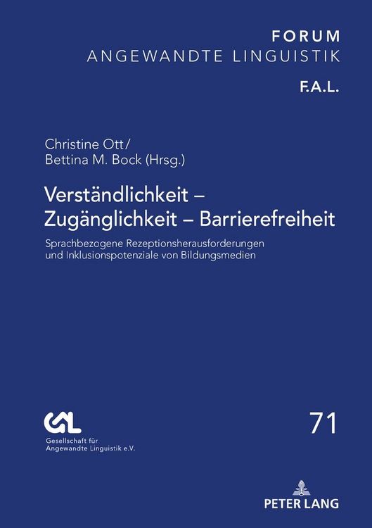 Produktbild: Verst&auml;ndlichkeit &ndash; Zug&auml;nglichkeit &ndash; Barrierefreiheit