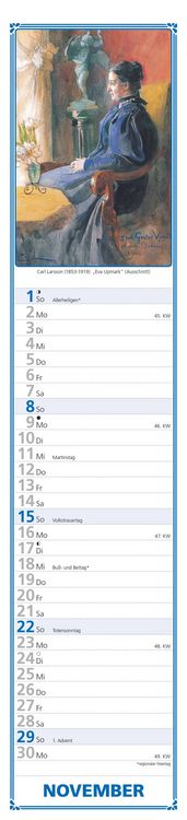 Produktbild: Paulines Küchenplaner 2026 - Streifenplaner - Wandplaner - Küchen-Kalender - 11,3x49,5