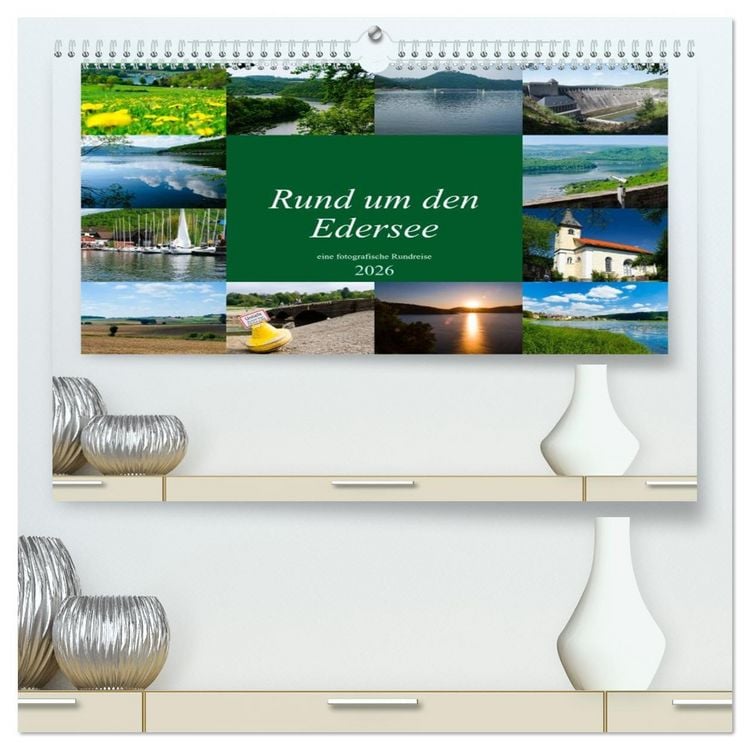 Produktbild: Rund um den Edersee (hochwertiger Premium Wandkalender 2026 DIN A2 quer), Kunstdruck in Hochglanz
