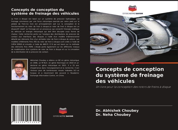 Produktbild: Concepts de conception du syst&egrave;me de freinage des v&eacute;hicules