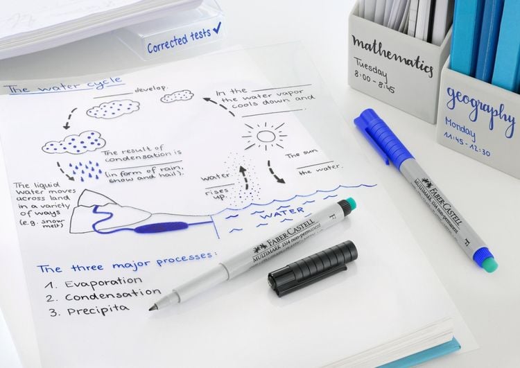 Produktbild: Faber-Castell Folienstift Multimark non-permanent F, 4er Set