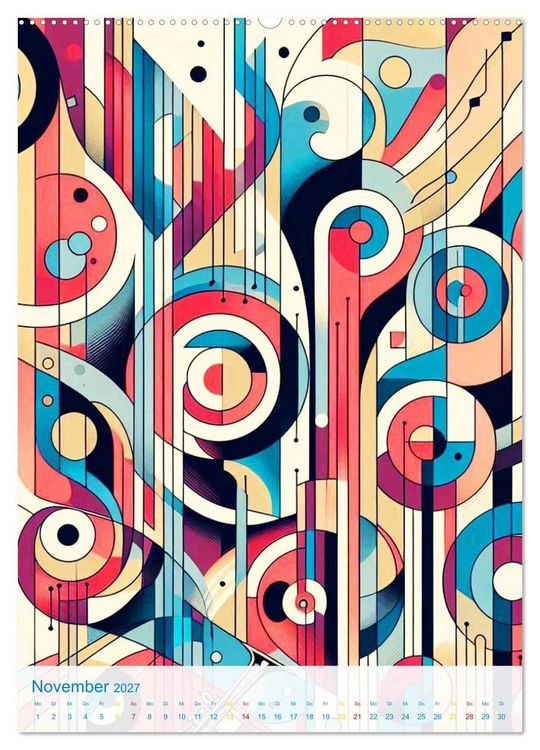 Produktbild: Syn&auml;sthetische Kunst - Musik in Farben und Formen (Wandkalender 2027 DIN A2 hoch), CALVENDO Monatskalender