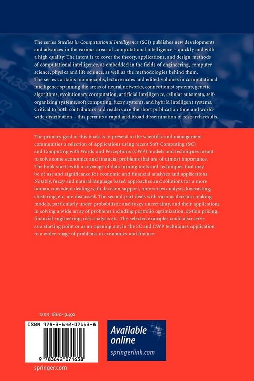 Produktbild: Perception-based Data Mining and Decision Making in Economics and Finance
