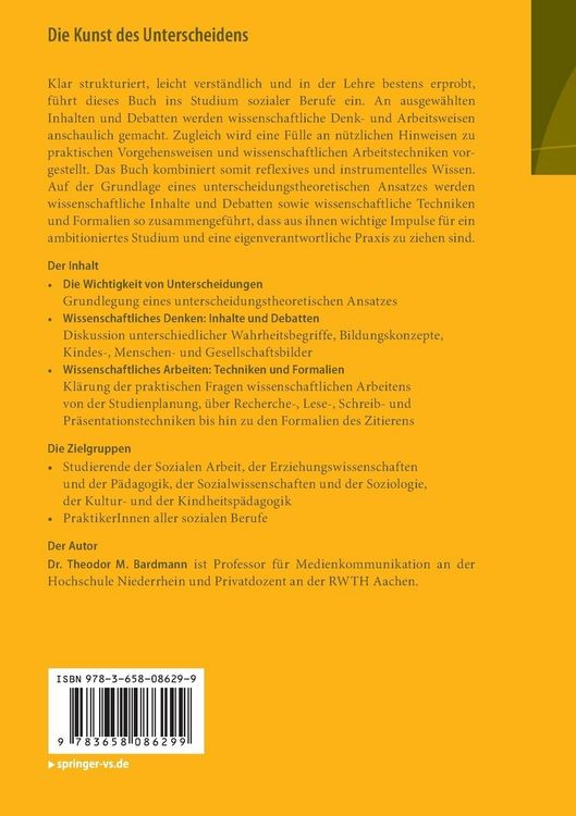 Produktbild: Die Kunst des Unterscheidens