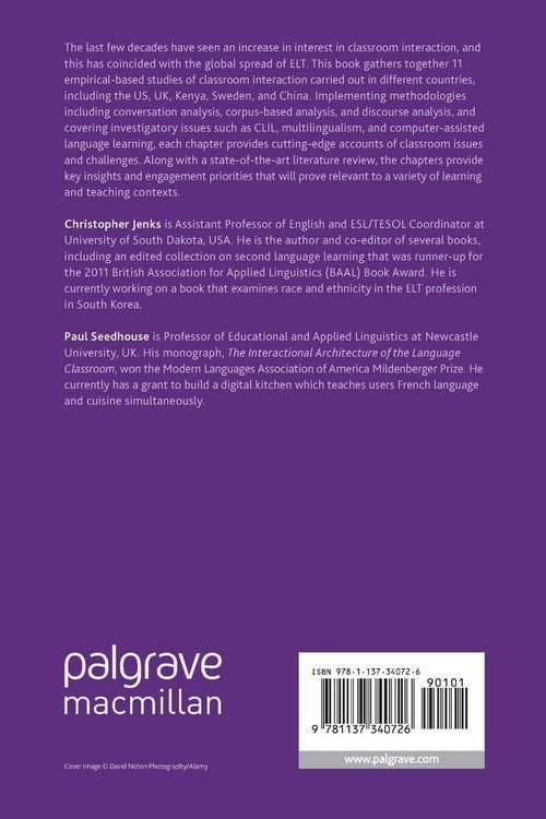 Produktbild: International Perspectives on ELT Classroom Interaction