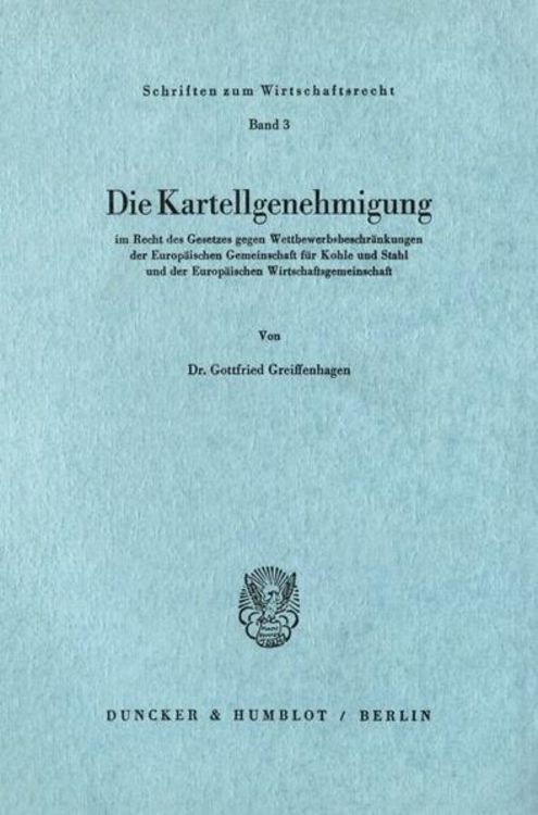 Produktbild: Die Kartellgenehmigung