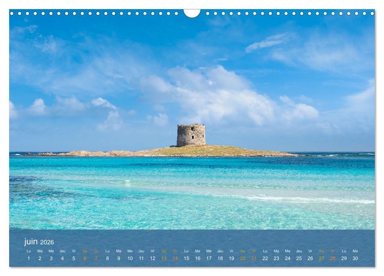 Produktbild: Sardaigne - L'&acirc;me sauvage de la M&eacute;diterran&eacute;e (Calendrier mural 2026 DIN A3 vertical), CALVENDO calendrier mensuel