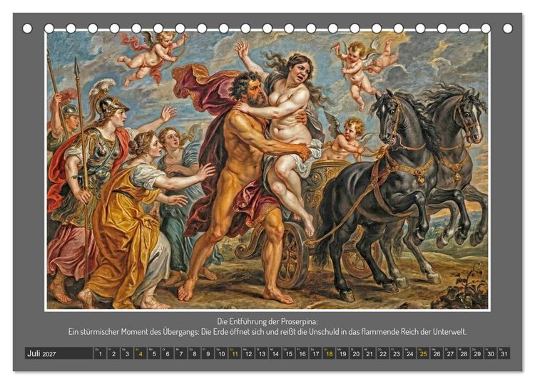Produktbild: G&ouml;tterfunken und Leidenschaft (Tischkalender 2027 DIN A5 quer), CALVENDO Monatskalender