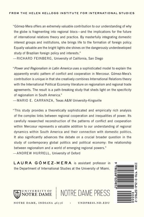Produktbild: Power and Regionalism in Latin America