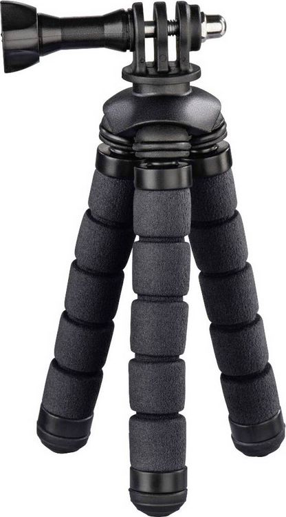 Produktbild: Hama Flex Ministativ 1/4 Zoll Arbeitsh&ouml;he=7 - 14cm Schwarz F&uuml;r Smartphones und GoPro