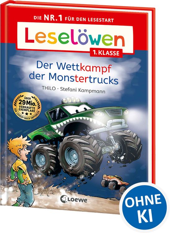 Produktbild: Lesel&ouml;wen 1. Klasse - Der Wettkampf der Monstertrucks