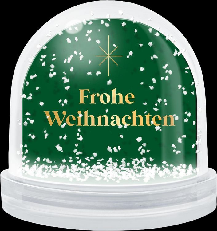 Produktbild: Weihnachtswunderland, Schneekugel gro&szlig; zum Selbstgestalten: Frohe Weihnachten / Nussknacker