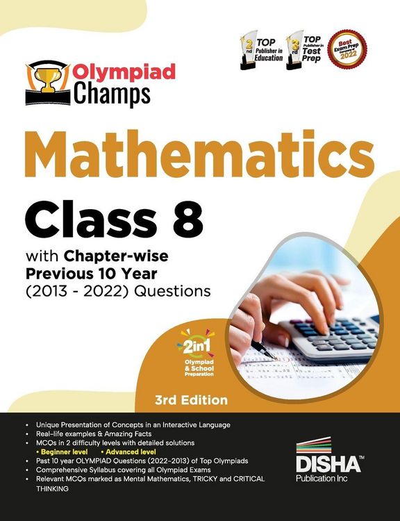 Produktbild: Olympiad Champs Mathematics Class 8 with Chapter-wise Previous 10 Year (2013 - 2022) Questions 5th Edition Complete Prep Guide with Theory, PYQs, Pa