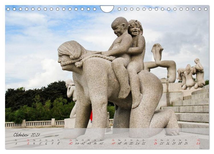 Produktbild: Vigeland (Wandkalender 2027 DIN A4 quer), CALVENDO Monatskalender