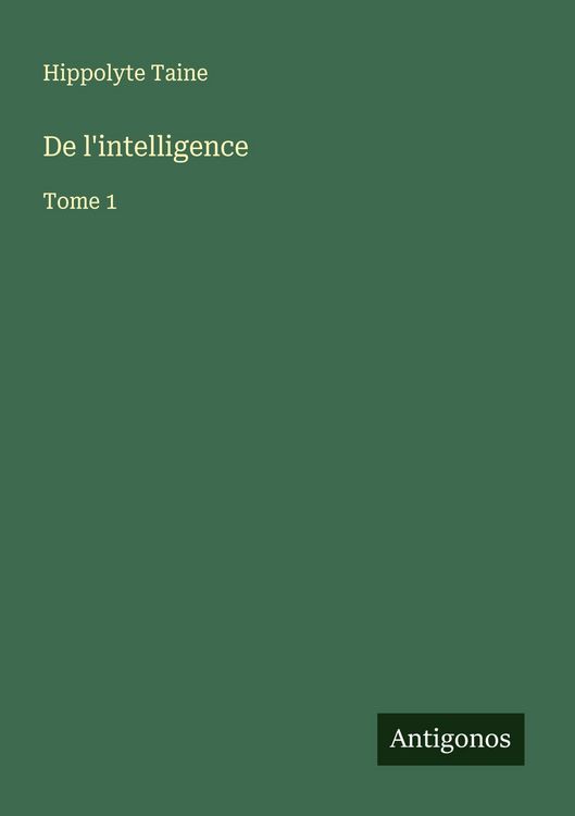 Produktbild: De l'intelligence