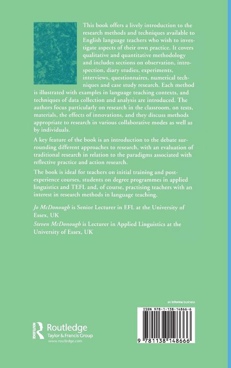Produktbild: Research Methods for English Language Teachers
