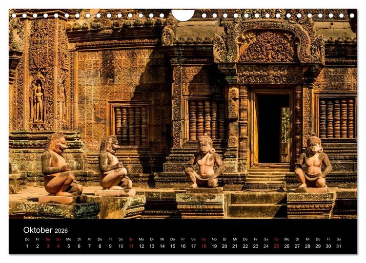 Produktbild: Kambodscha: das K&ouml;nigreich der Wunder (Wandkalender 2026 DIN A4 quer), CALVENDO Monatskalender