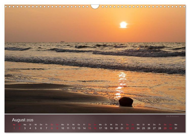 Produktbild: Farben am Meer (Wandkalender 2026 DIN A3 quer), CALVENDO Monatskalender